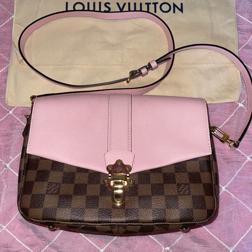 Louis Vuitton Clapton Damier Ebene  Rose Color